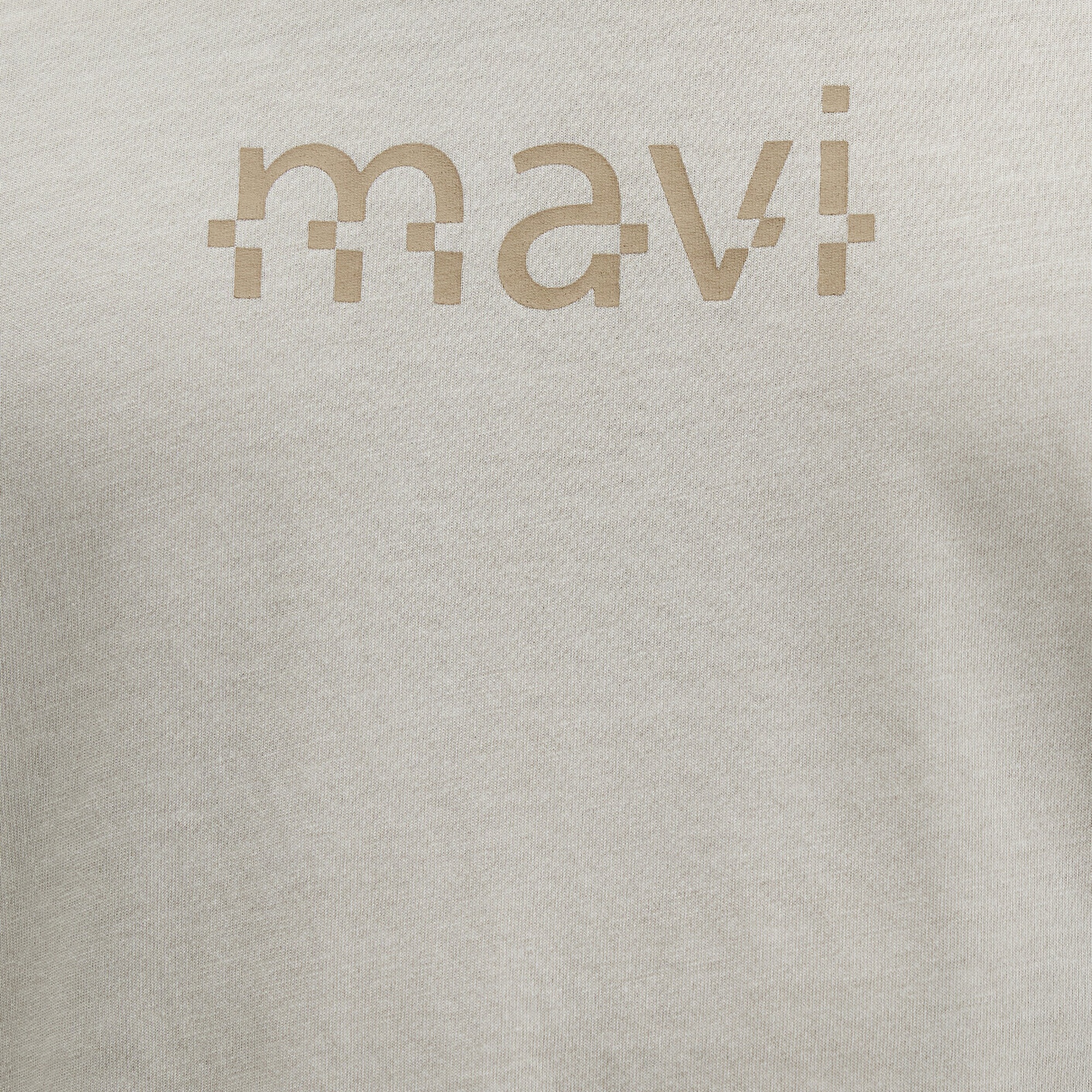 Mavi Mavi Baskılı Bej Tişört Loose Fit / Bol Rahat Kesim 0612933-70134