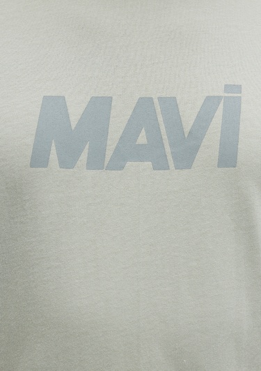 Mavi Mavi Logo Baskılı Yeşil Tişört Regular Fit / Normal Kesim 0612896-83995