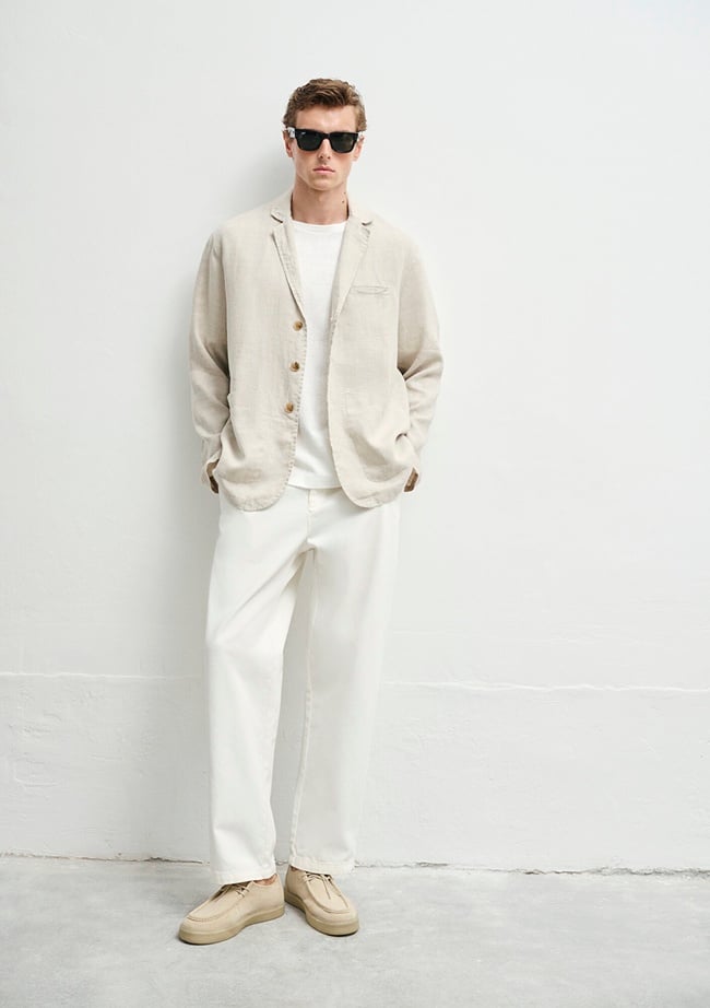  Mavi Ekru Keten Blazer  0110713-70144