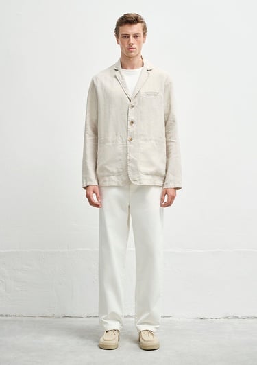  Mavi Ekru Keten Blazer  0110713-70144