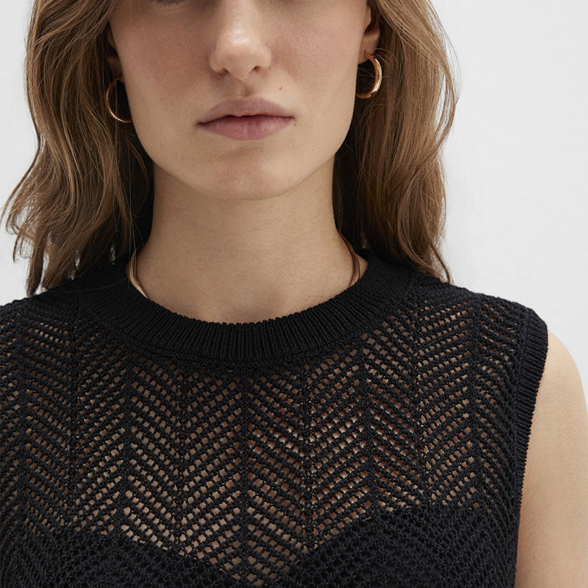 Mavi Siyah Kolsuz Triko 1710661-900