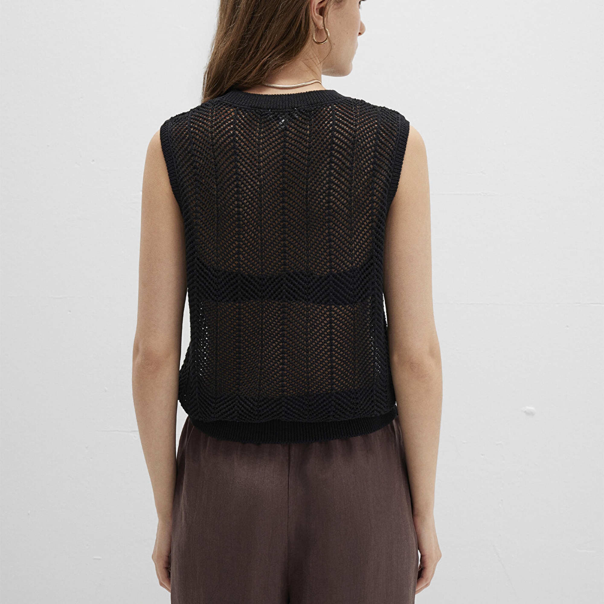 Mavi Siyah Kolsuz Triko 1710661-900