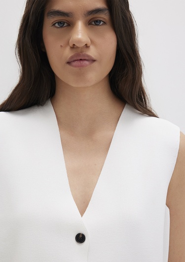  Mavi Beyaz Triko Yelek Regular Fit / Normal Kesim 1710694-620