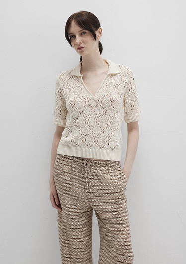  Mavi Ekru Triko Polo 1710680-82127