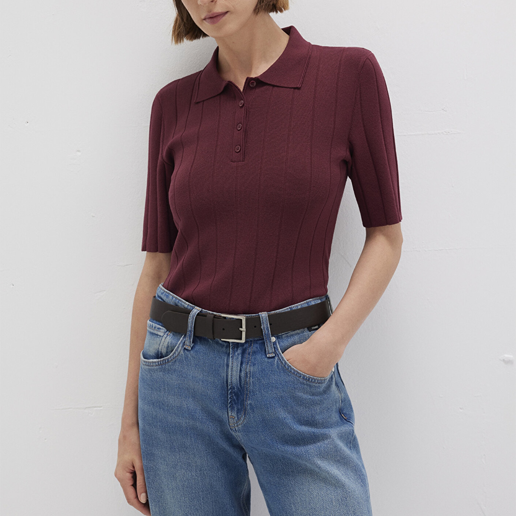 Mavi Bordo Triko Polo 1710682-70415