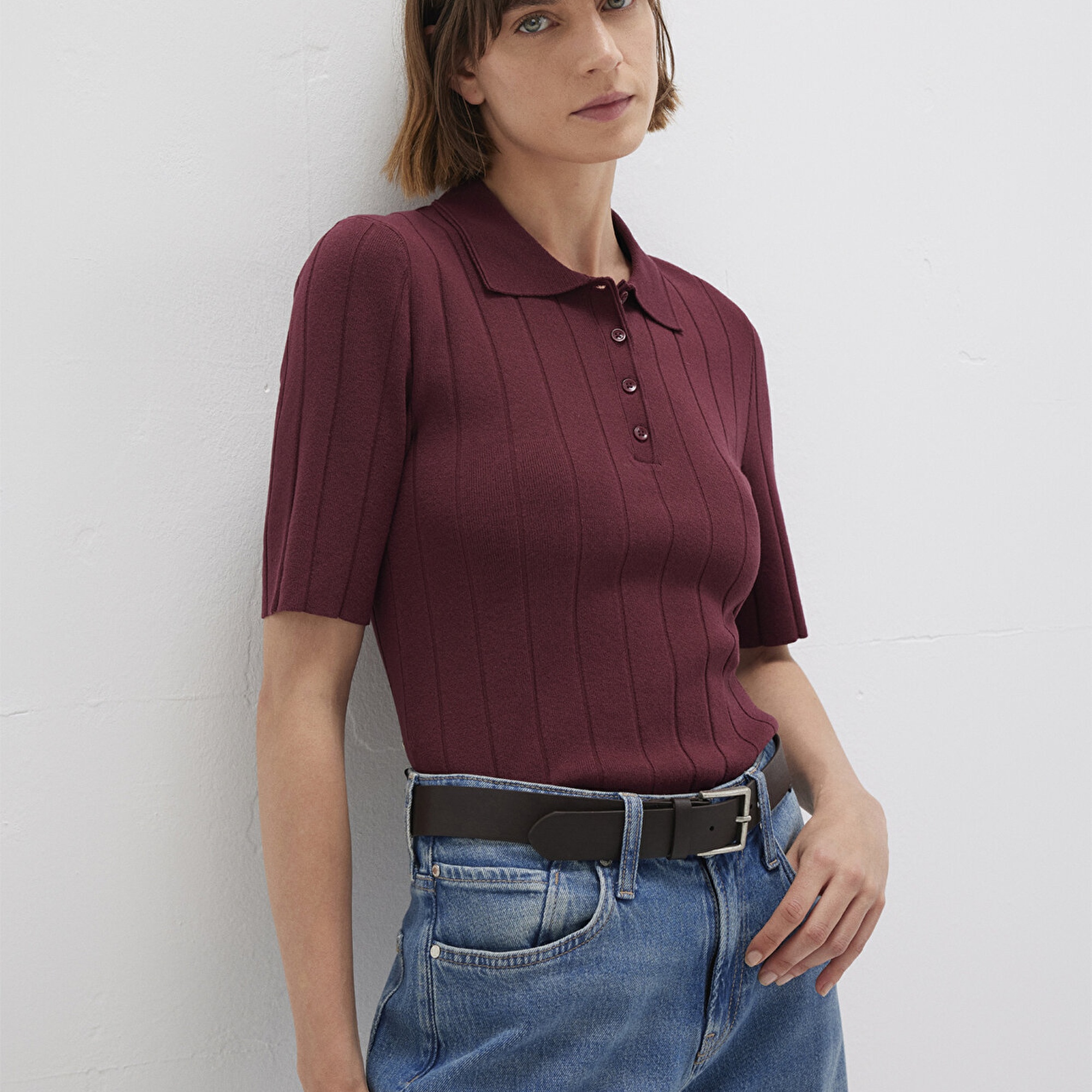 Mavi Bordo Triko Polo 1710682-70415