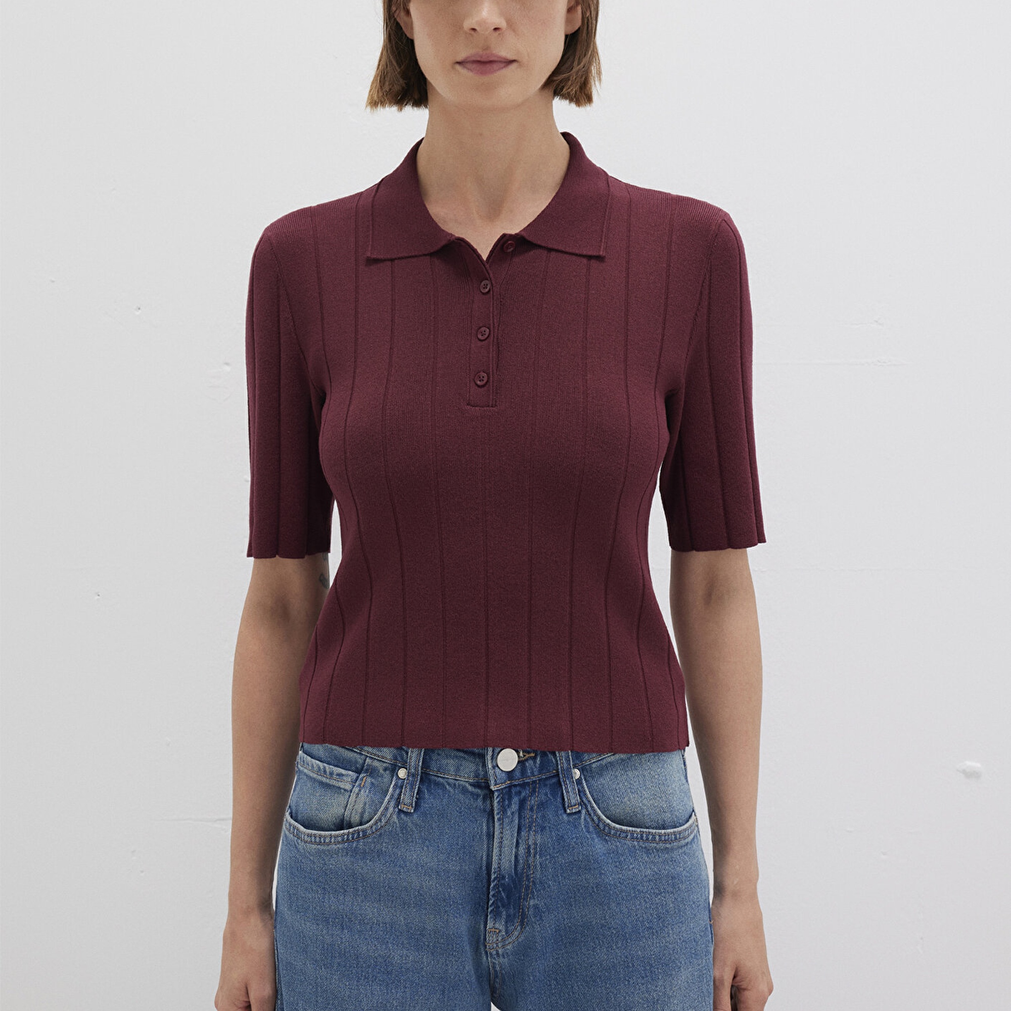 Mavi Bordo Triko Polo 1710682-70415