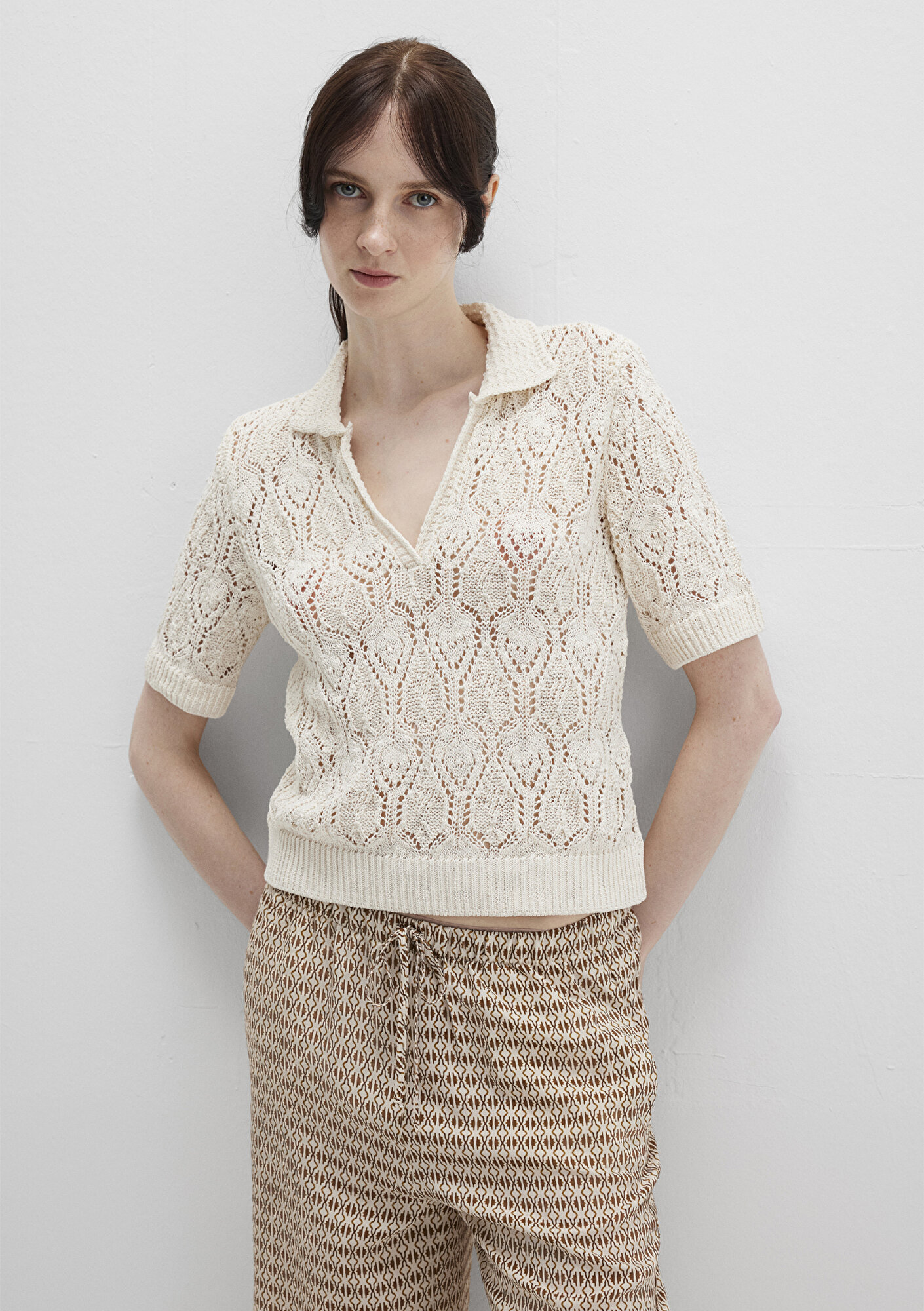  Mavi Ekru Triko Polo 1710680-82127