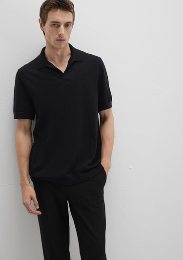  Mavi Siyah Triko Polo 0710327-900