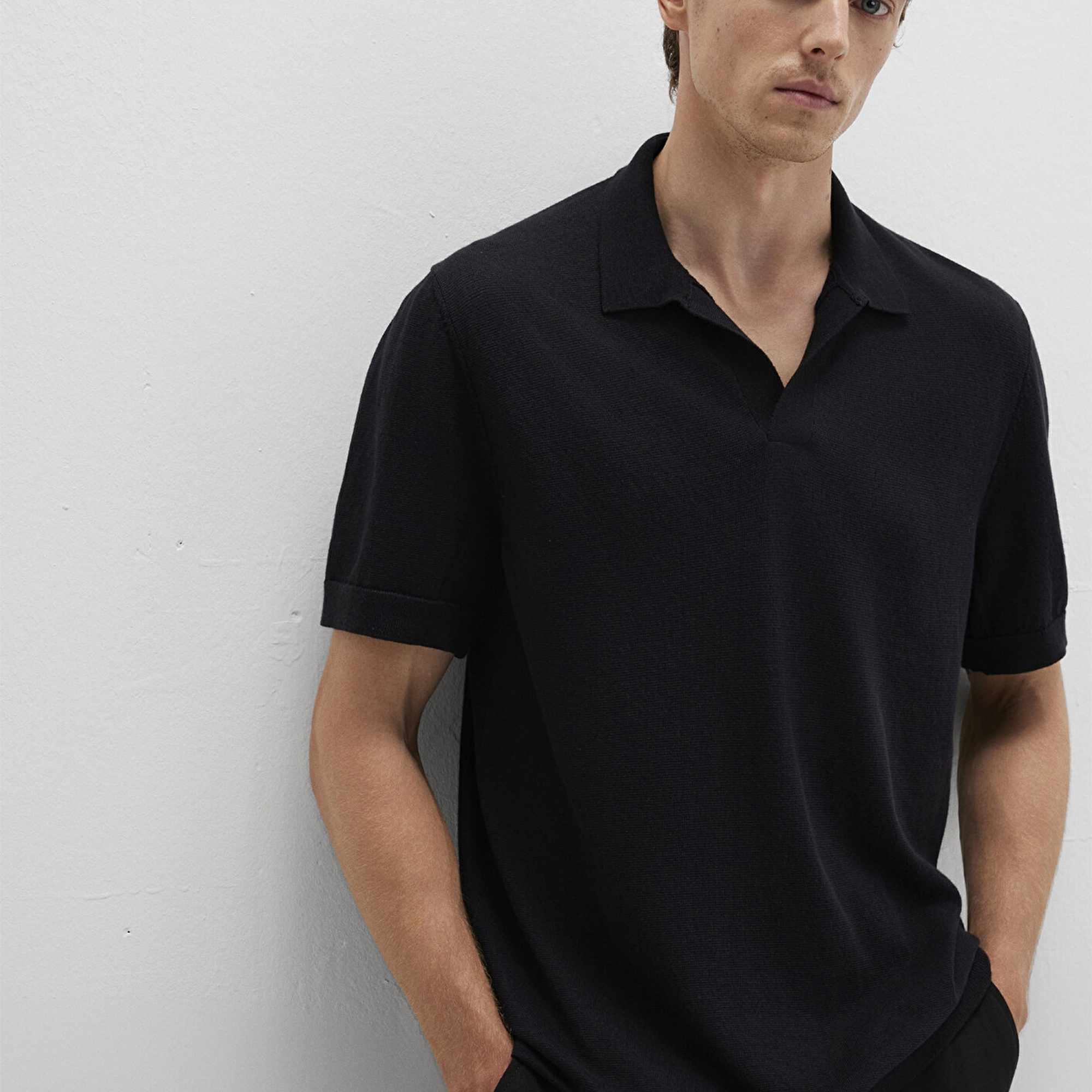 Mavi Siyah Triko Polo 0710327-900