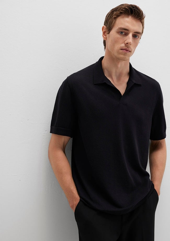  Mavi Siyah Triko Polo 0710327-900