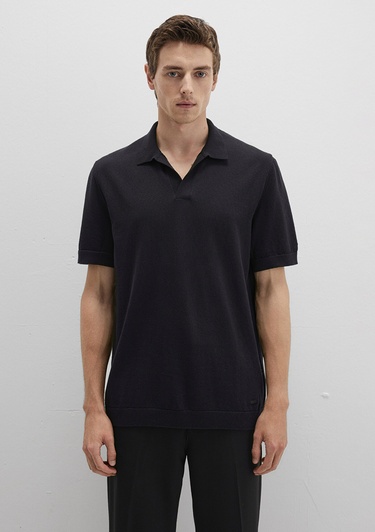  Mavi Siyah Triko Polo 0710327-900