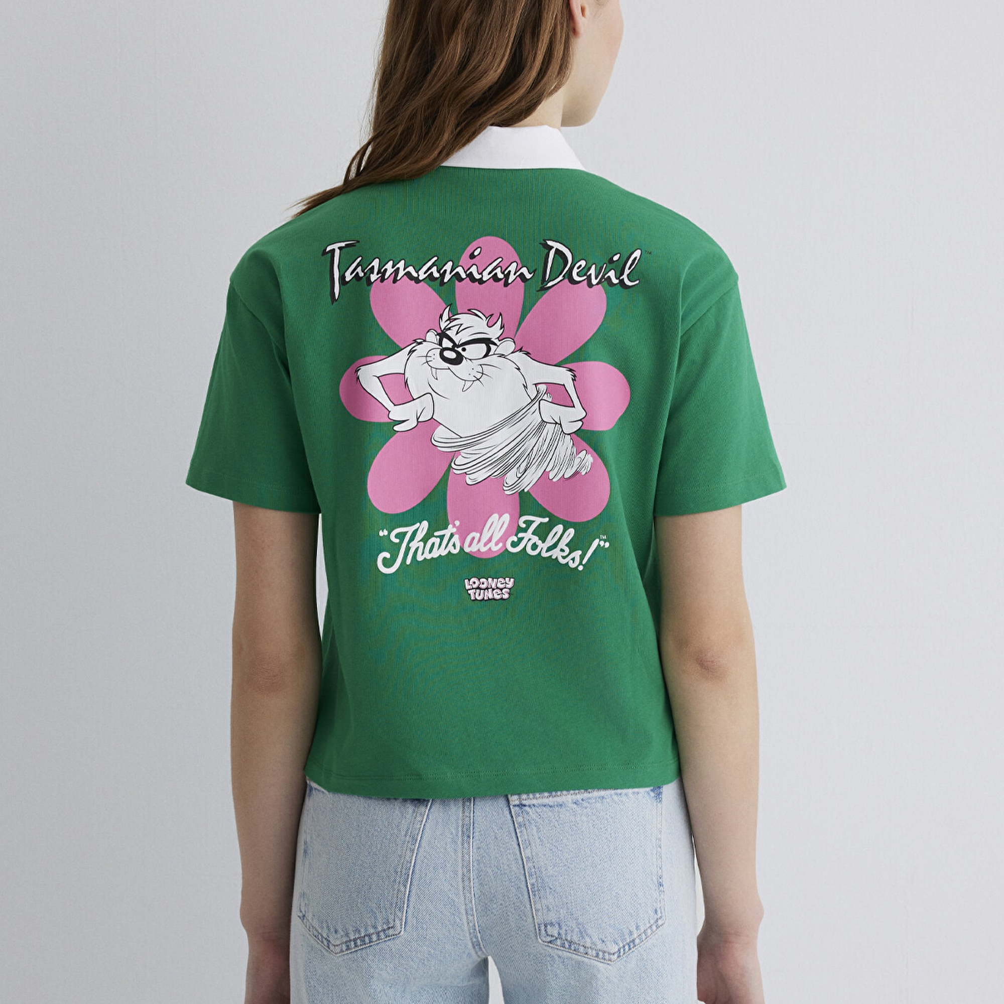 Mavi Tazmanya Baskılı Yeşil Tişört Regular Fit / Normal Kesim 1613356-90731