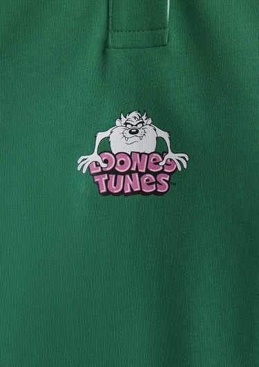  Mavi Tazmanya Baskılı Yeşil Tişört Regular Fit / Normal Kesim 1613356-90731