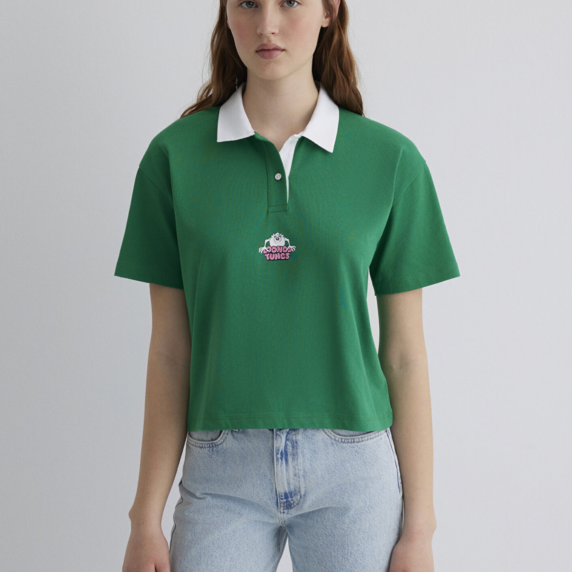 Mavi Tazmanya Baskılı Yeşil Tişört Regular Fit / Normal Kesim 1613356-90731