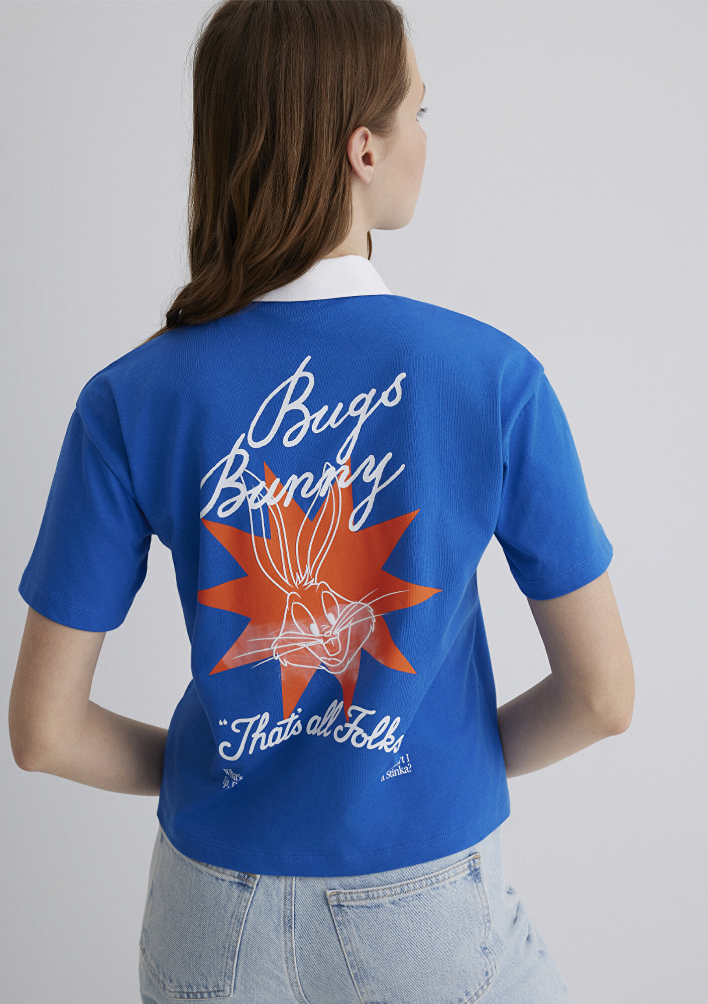  Mavi Bugs Bunny Baskılı Lacivert Tişört Regular Fit / Normal Kesim 1613355-81330