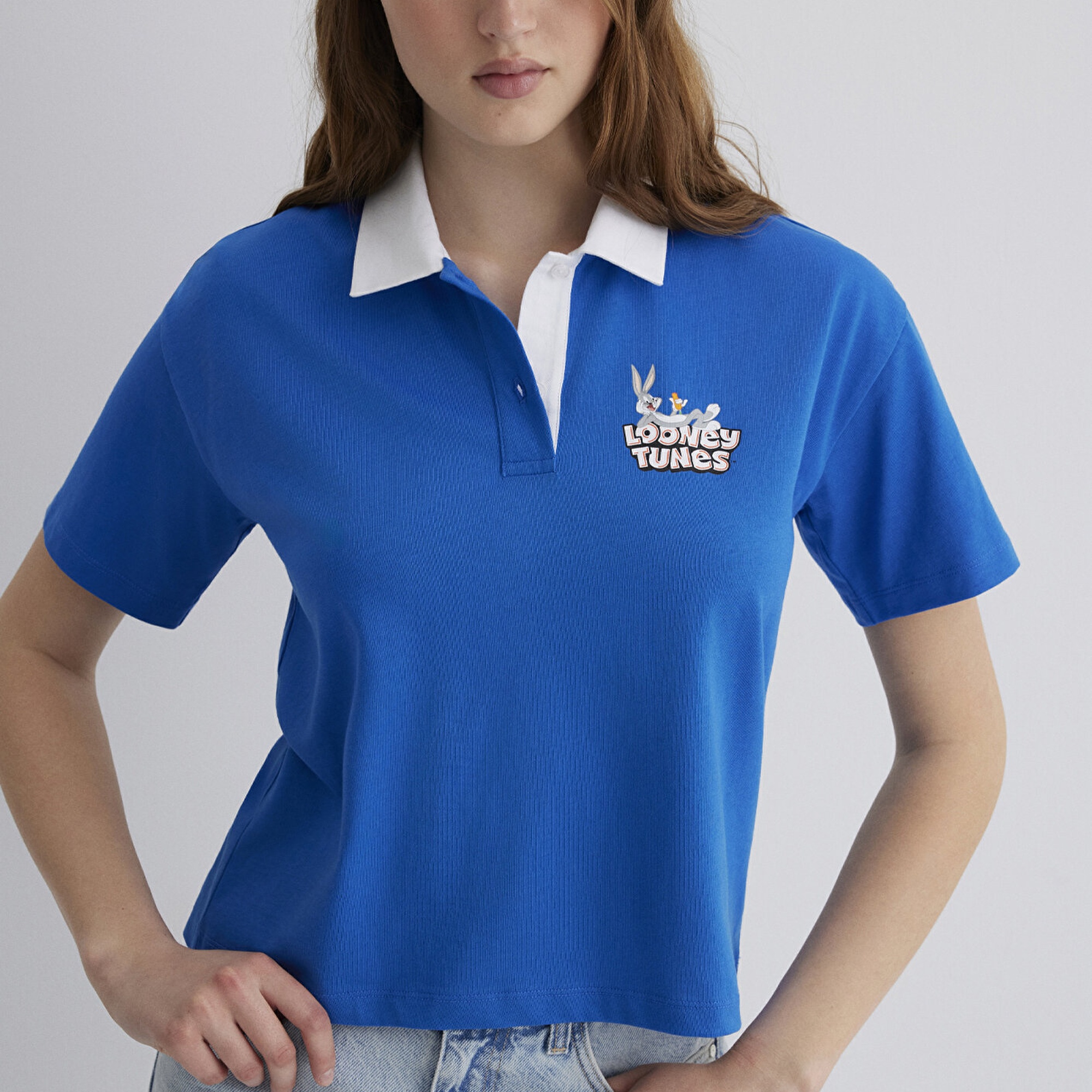 Mavi Bugs Bunny Baskılı Lacivert Tişört Regular Fit / Normal Kesim 1613355-81330