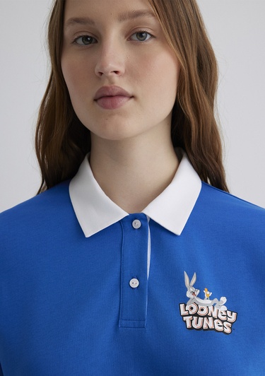  Mavi Bugs Bunny Baskılı Lacivert Tişört Regular Fit / Normal Kesim 1613355-81330