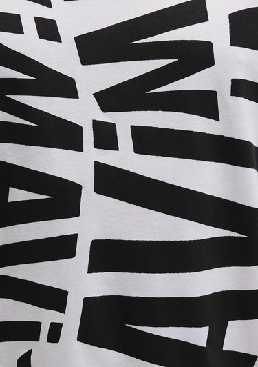  Mavi Mavi Logo Baskılı Siyah Tişört Oversize / Geniş Kesim 0610629-900