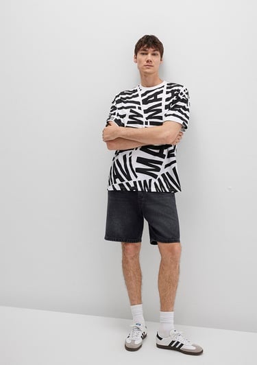  Mavi Mavi Logo Baskılı Siyah Tişört Oversize / Geniş Kesim 0610629-900