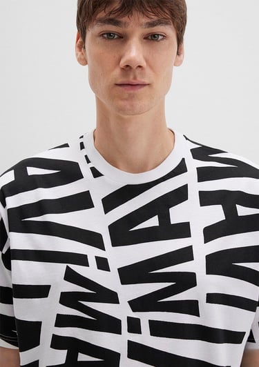  Mavi Mavi Logo Baskılı Siyah Tişört Oversize / Geniş Kesim 0610629-900