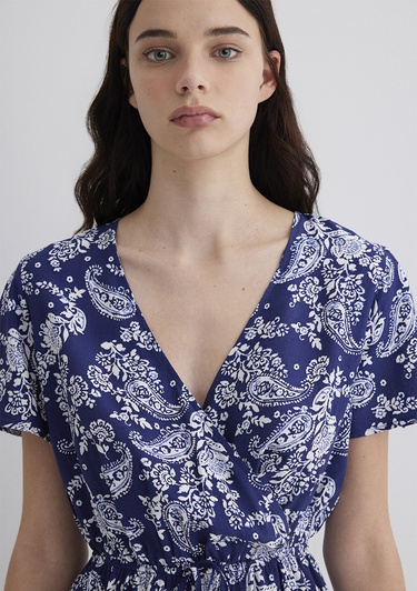  Mavi Lacivert Elbise 1310678-90789