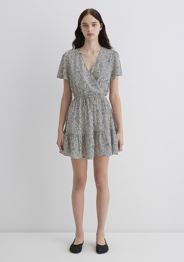  Mavi Siyah Elbise 1310678-90790