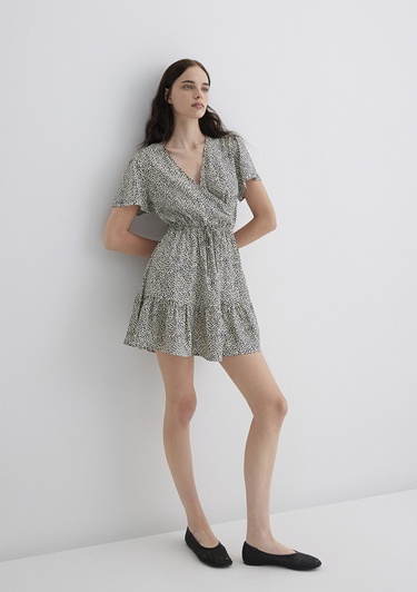  Mavi Siyah Elbise 1310678-90790