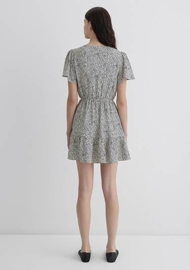  Mavi Siyah Elbise 1310678-90790