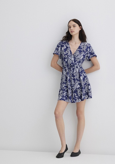  Mavi Lacivert Elbise 1310678-90789