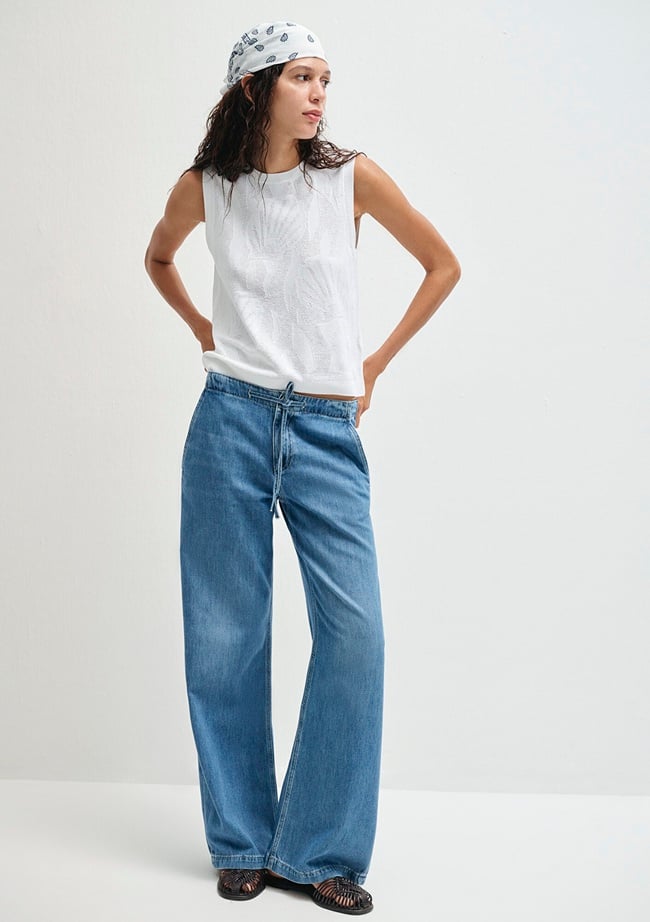  Mavi Liny Akdeniz Açık Mavi Jean Pantolon 1012638-90364