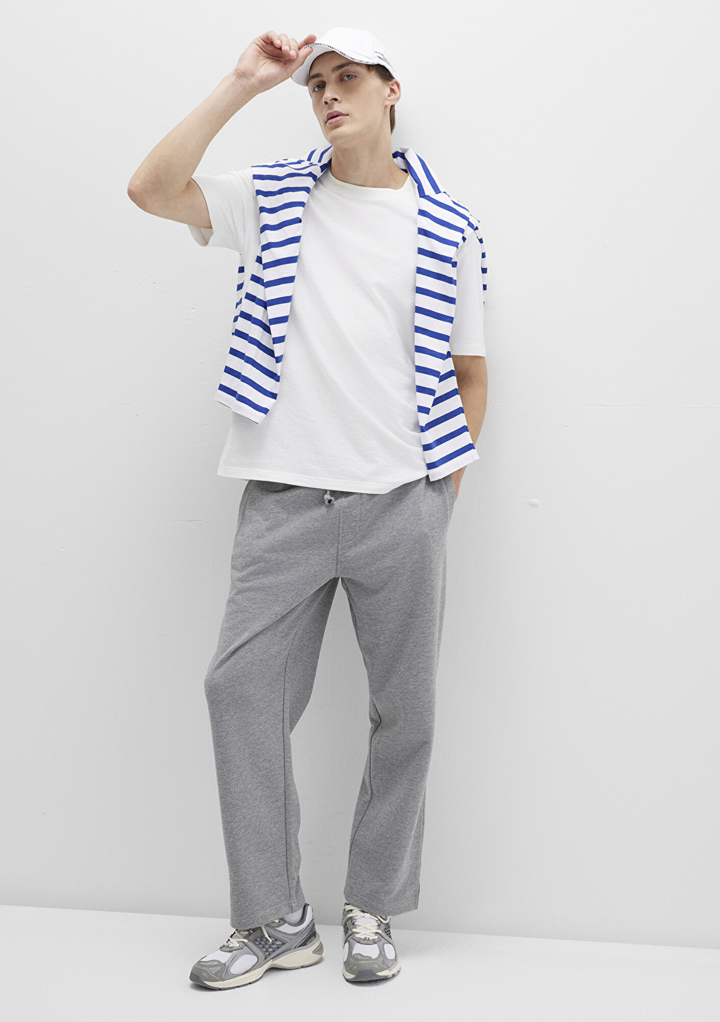  Mavi Gri Basic Eşofman Altı 0010462-80018