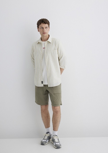  Mavi Yeşil Kargo Şort 0410269-86961