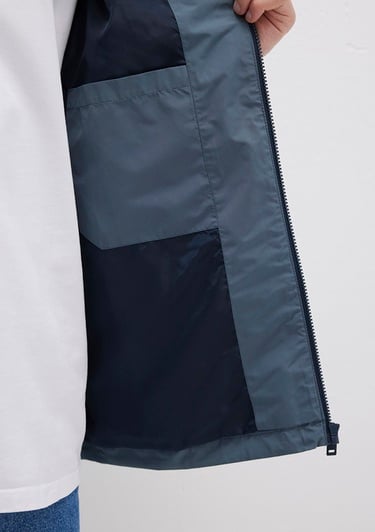  Mavi Kapüşonlu Mavi Ceket Oversize / Geniş Kesim 0110641-80889