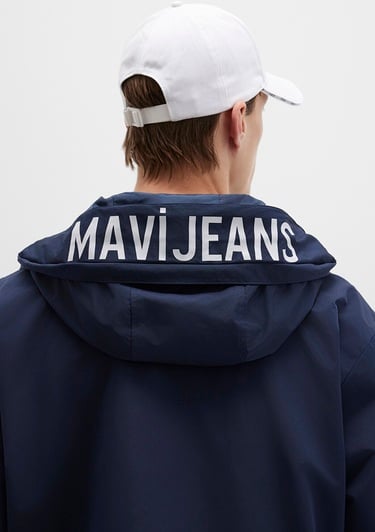  Mavi Kapüşonlu Lacivert Ceket Oversize / Geniş Kesim 0110641-86623