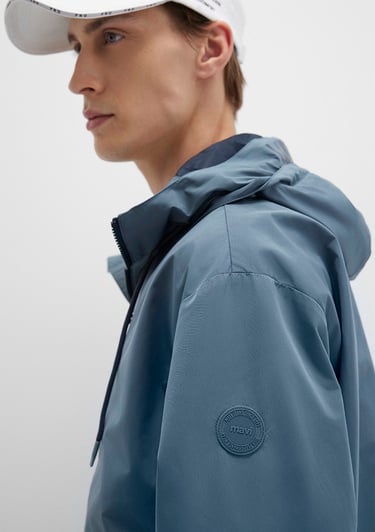  Mavi Kapüşonlu Mavi Ceket Oversize / Geniş Kesim 0110641-80889