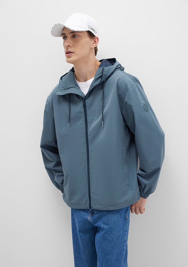  Mavi Kapüşonlu Mavi Ceket Oversize / Geniş Kesim 0110641-80889