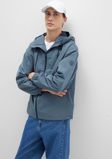  Mavi Kapüşonlu Mavi Ceket Oversize / Geniş Kesim 0110641-80889