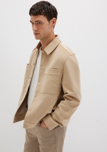  Mavi Bej Ceket Regular Fit / Normal Kesim 0110647-82044