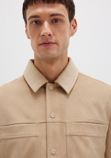  Mavi Bej Ceket Regular Fit / Normal Kesim 0110647-82044