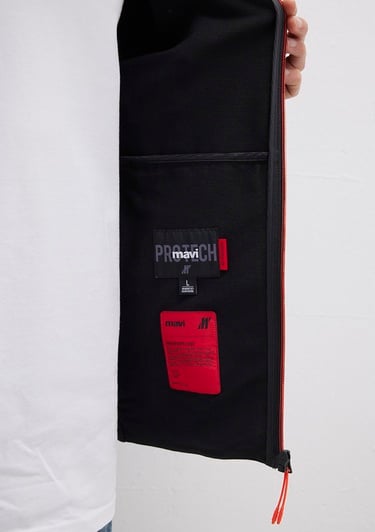  Mavi Mavi Pro Kapüşonlu Siyah Ceket Regular Fit / Normal Kesim 0110610-71379