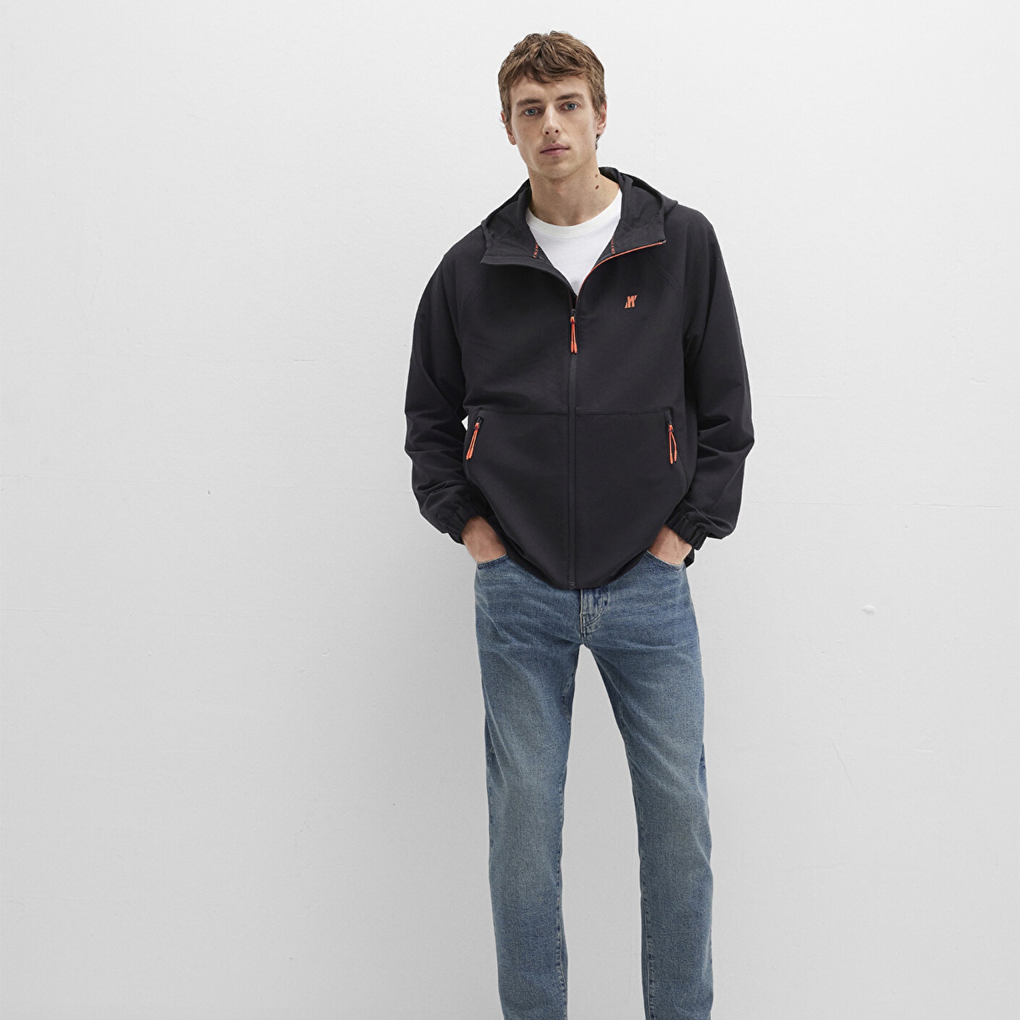Mavi Mavi Pro Kapüşonlu Siyah Ceket Regular Fit / Normal Kesim 0110610-71379