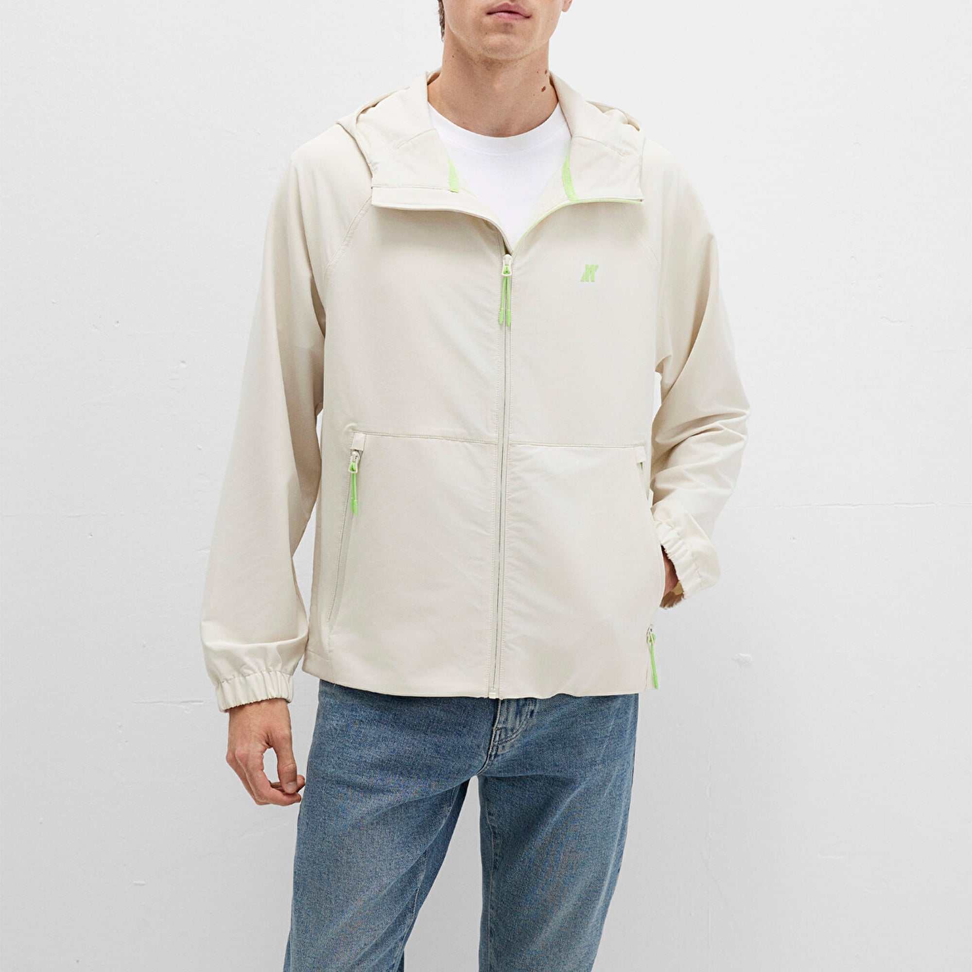 Mavi Mavi Pro Kapüşonlu Bej Ceket Regular Fit / Normal Kesim 0110610-70134