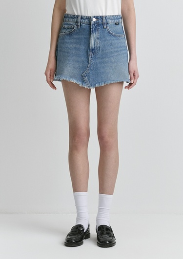  Mavi Tiera Classic Denim Puslu Indigo Mavi Jean Etek 1310654-89730