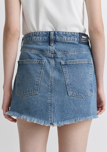  Mavi Tiera Classic Denim Puslu Indigo Mavi Jean Etek 1310654-89730