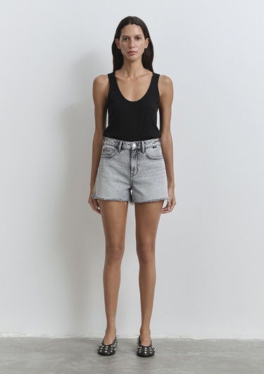  Mavi Cherry 90lar Açık Gri Jean Şort 1410022-89734