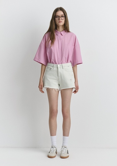  Mavi Rosie 90lar Buz Mavi Jean Şort 1447489738