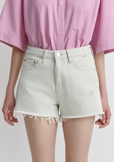  Mavi Rosie 90lar Buz Mavi Jean Şort 1447489738