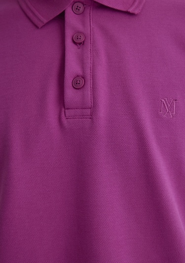  Mavi Pembe Polo Tişört Slim Fit / Dar Kesim 064946-70934