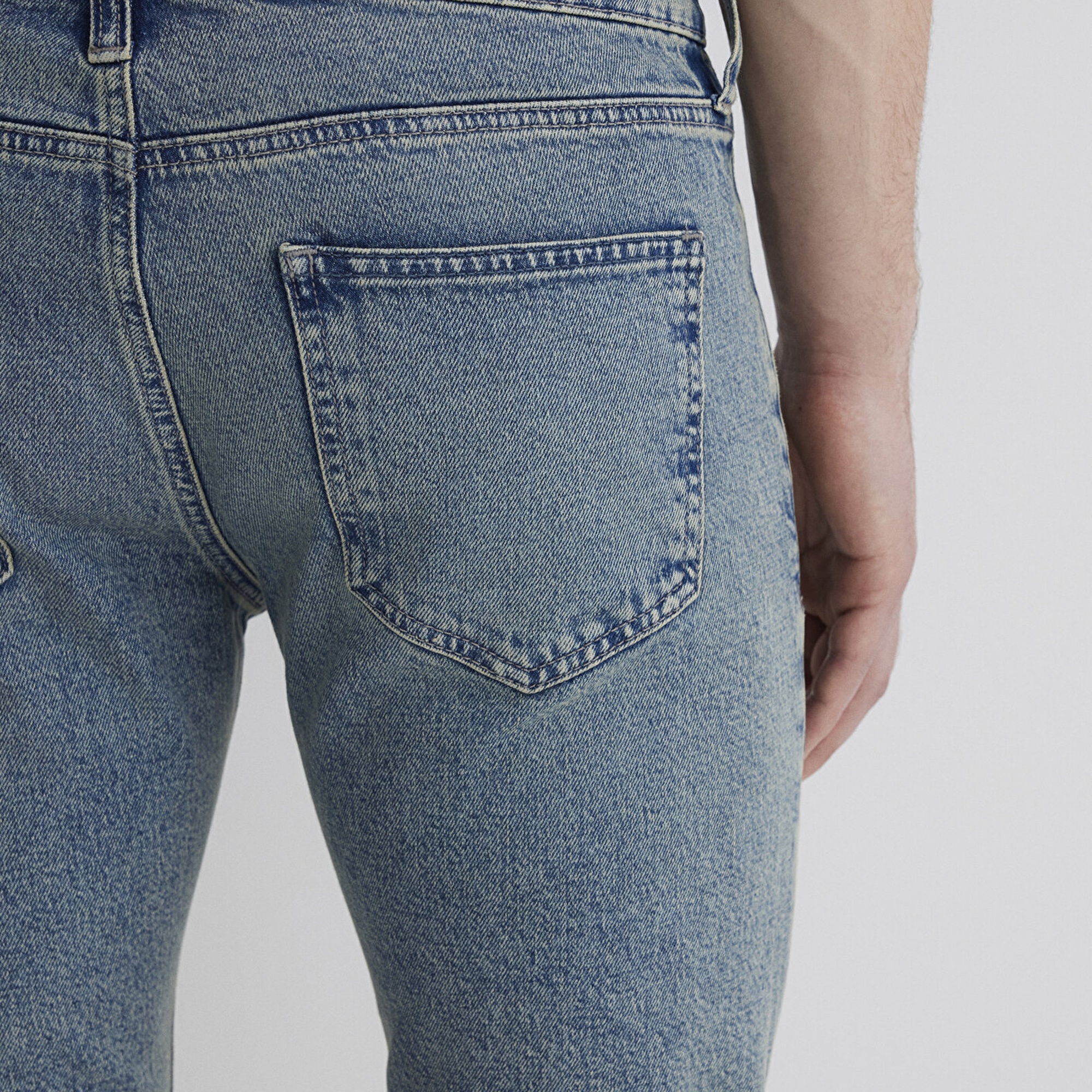 Mavi Tim Street Gölgeli Indigo Mavisi Jean Şort 0428489645